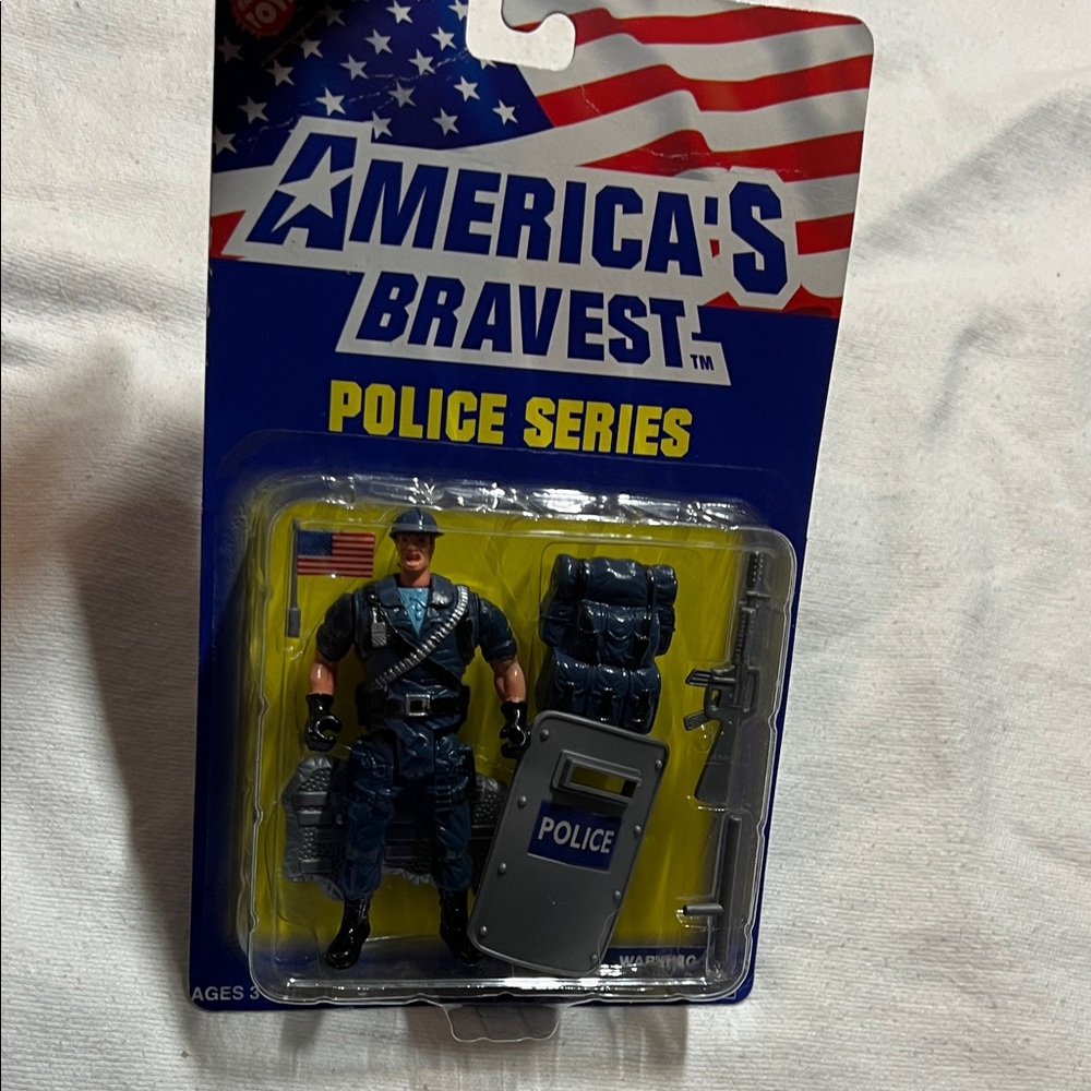 Way Out Toys America's Bravest Police Series Action Figure - Blue and Black